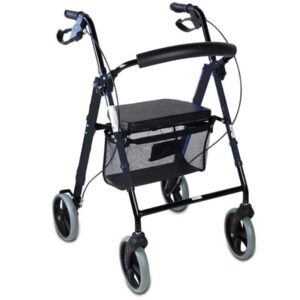 Andador Plegable con Asiento y Cesta